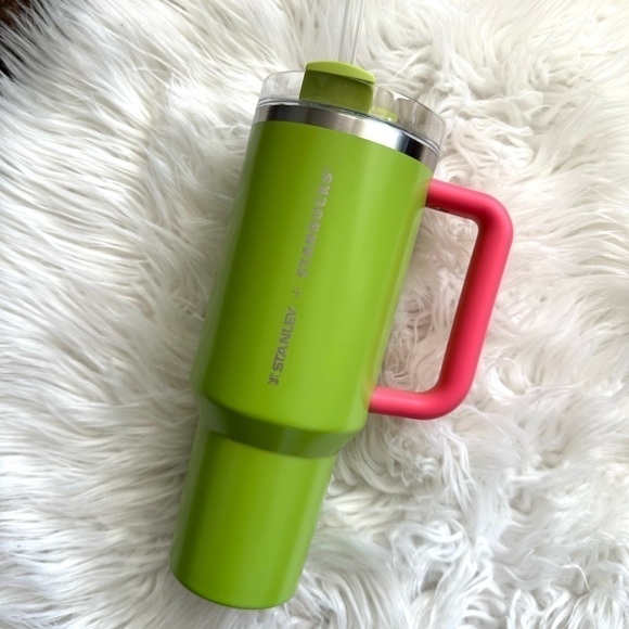 Stanley & Starbucks Pink & Green Music Carnival 40oz Quencher China Release - Picture 4 of 5